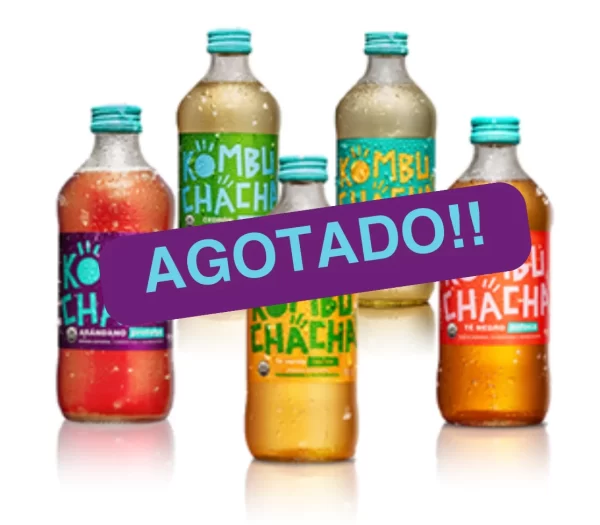 Kombuchacha® Mix B Arándano, Cedrón, Jengibre, Té verde 12 botellas